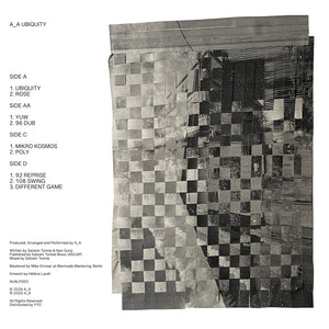 A_A (aka Satoshi Tomiie & Nao Gunji) - Ubiquity EP VINILO