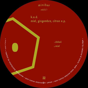 K.O.D - Miel, gingembre, citron EP VINILO