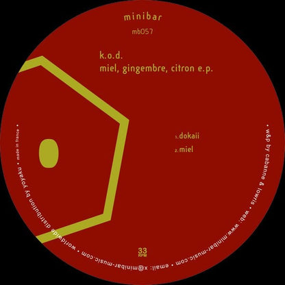 K.O.D - Miel, gingembre, citron EP VINILO