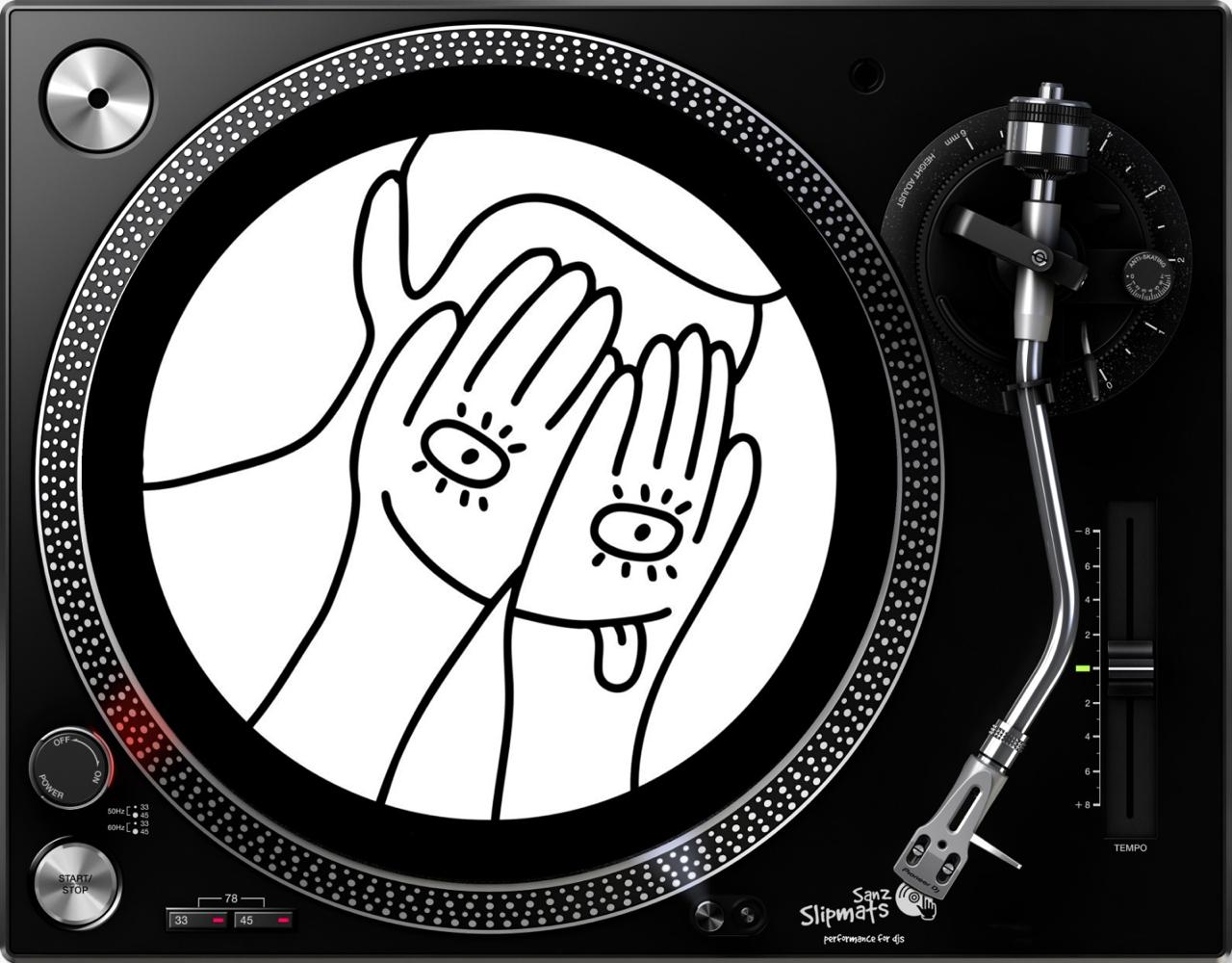 Slipmat Falso Self - Blanco/Negro