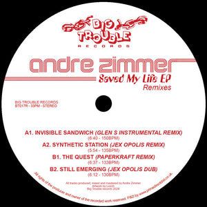 Andre Zimmer - Saved My Life (Remixes)